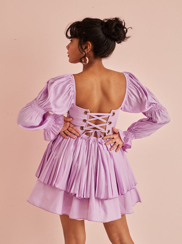 Lavender mini dress